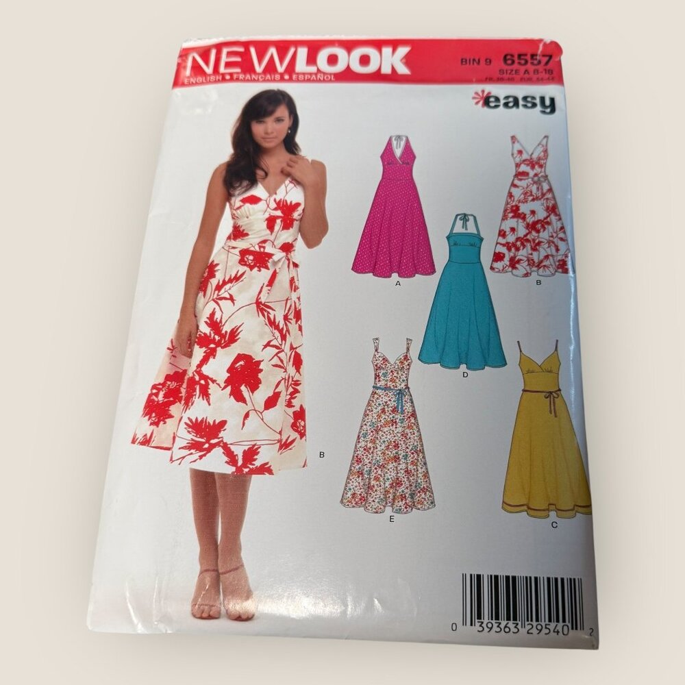New Look Sewing Pattern 6557 Misses Dress Size 8-18